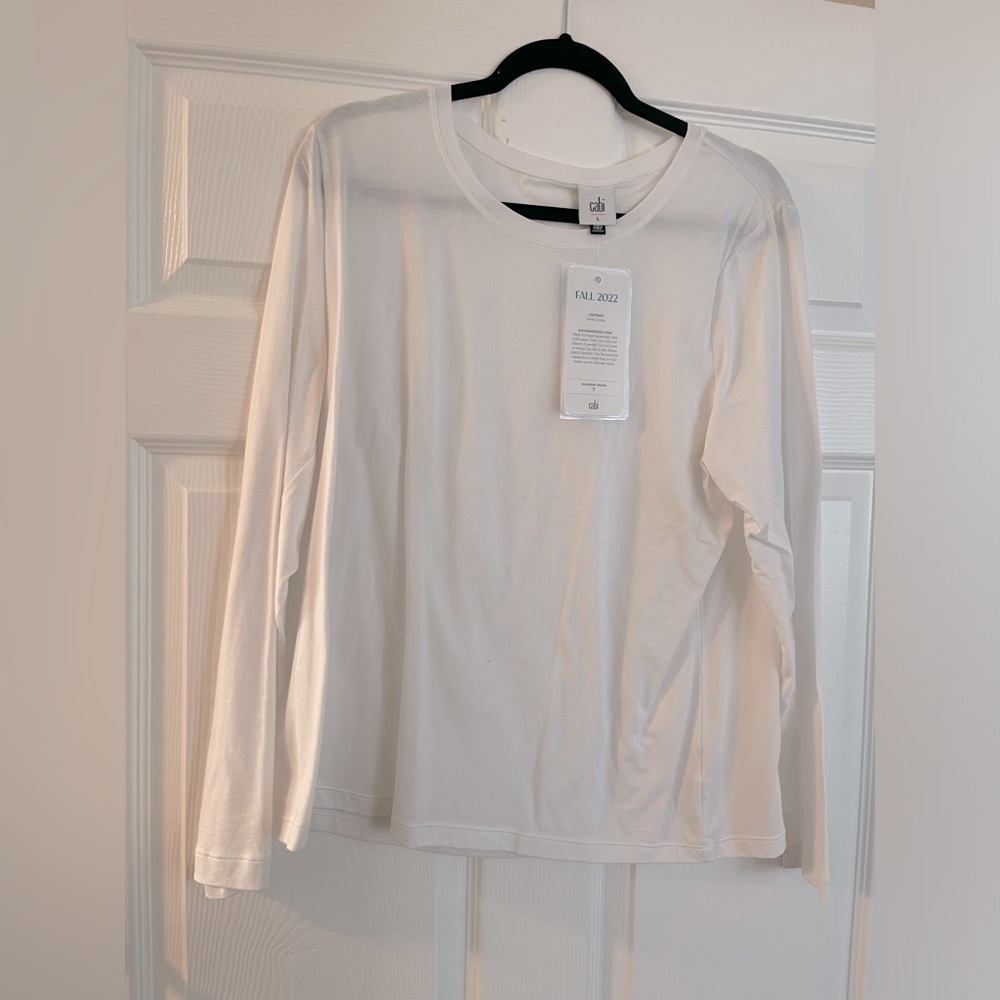 CAbi ~~50% off. Blue Lagoon, classic tea, size large, color, white